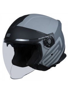 Motorrad helm Demi-Jet Origine Palio Eko Matt Blue Solargläser